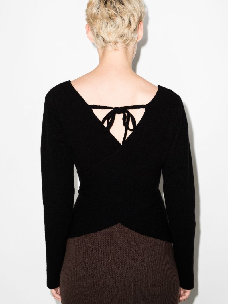 2 Moncler 1952 V-neck Wrap Sweater