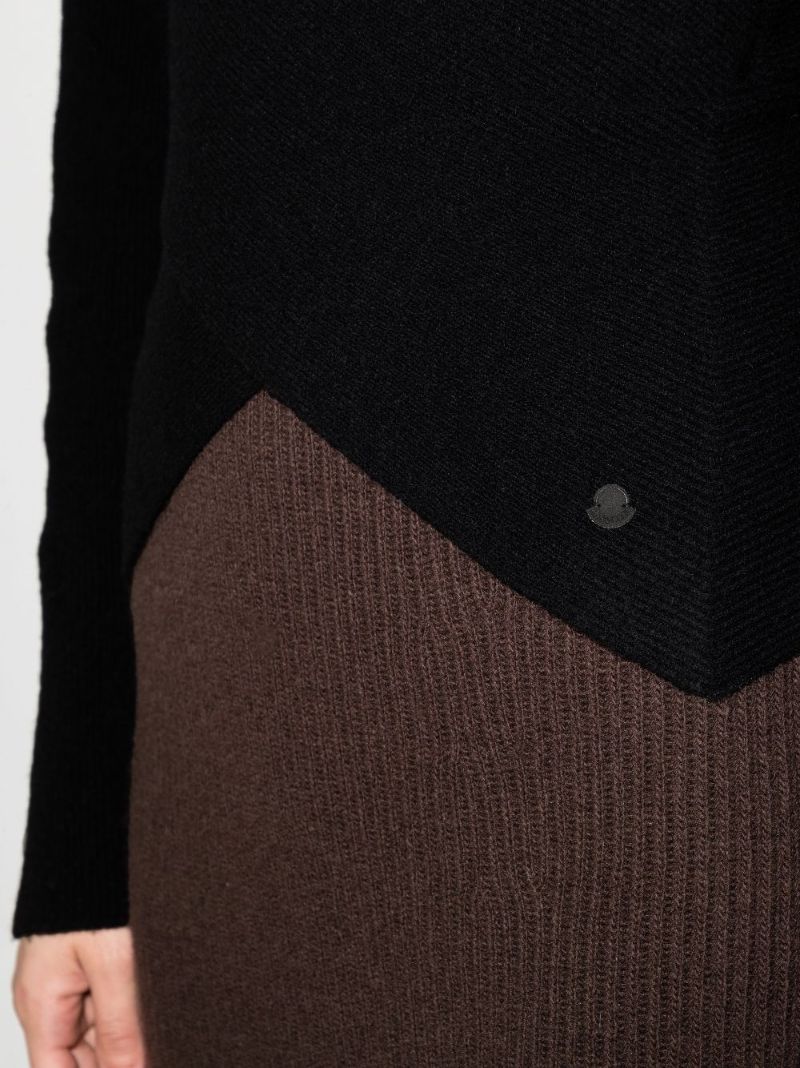 2 Moncler 1952 V-neck Wrap Sweater
