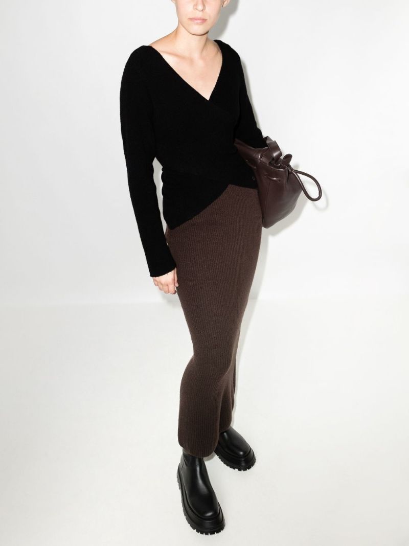 2 Moncler 1952 V-neck Wrap Sweater