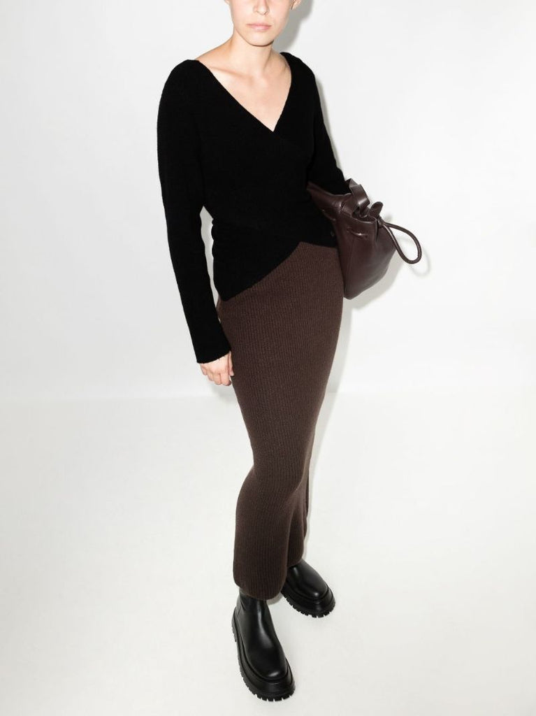 2 Moncler 1952 V-neck Wrap Sweater