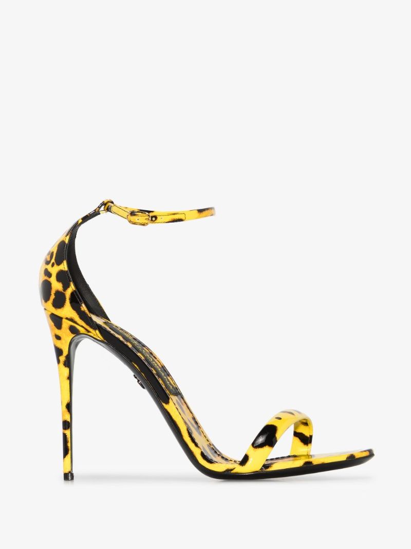 Yellow Keira 105 Ankle Strap Sandals