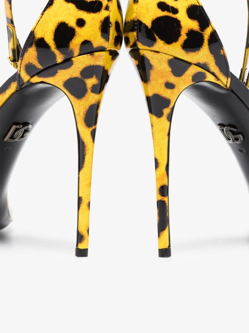Yellow Keira 105 Ankle Strap Sandals