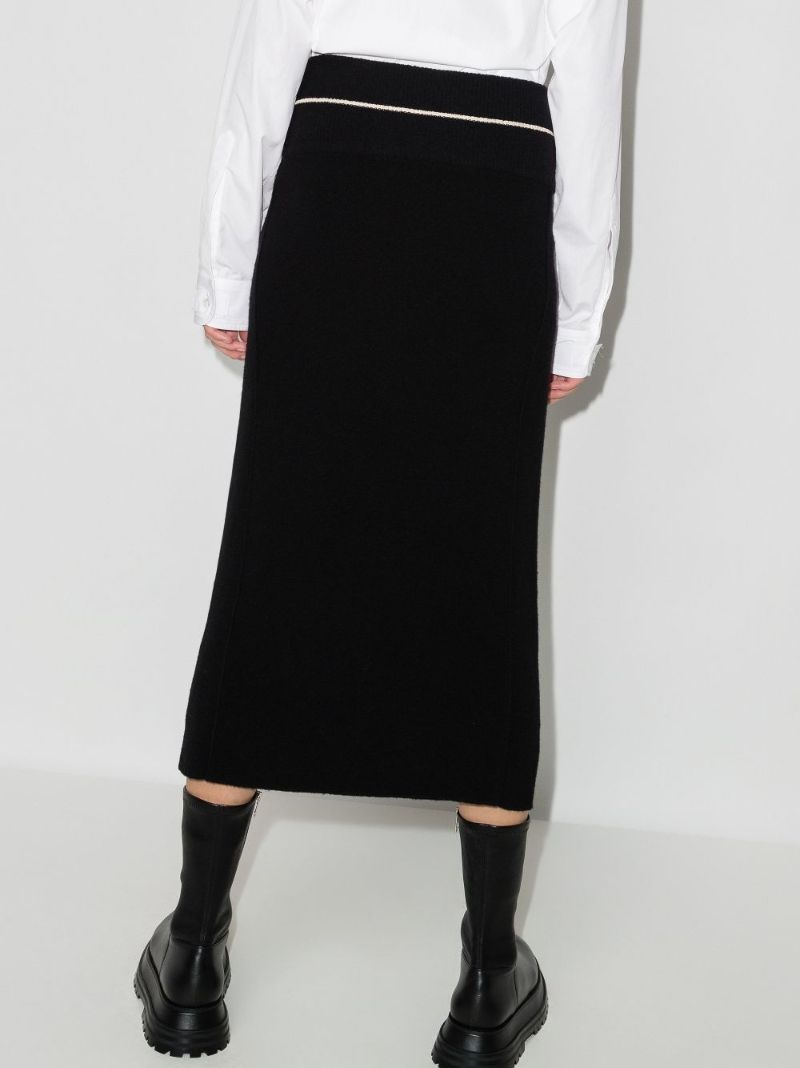 2 Moncler 1952 Knitted Midi Skirt