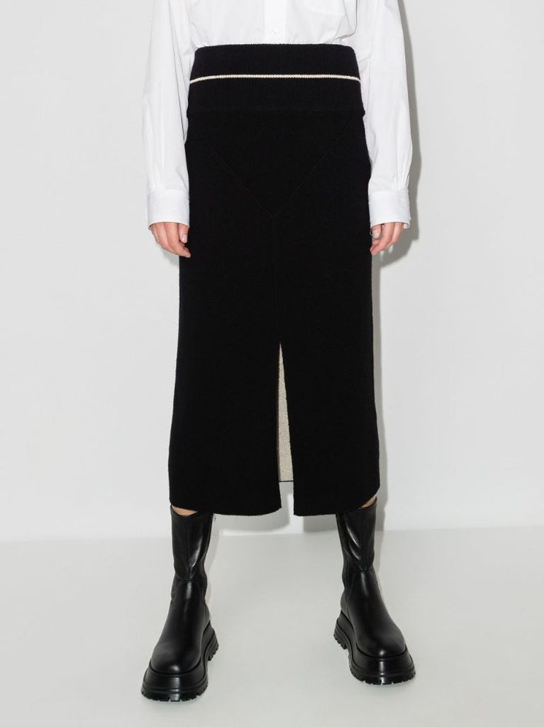 2 Moncler 1952 Knitted Midi Skirt