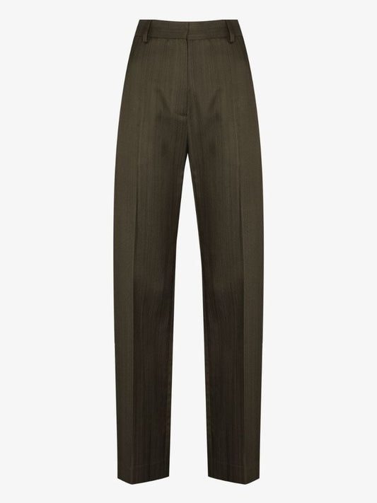 Striped Straight Leg Trousers