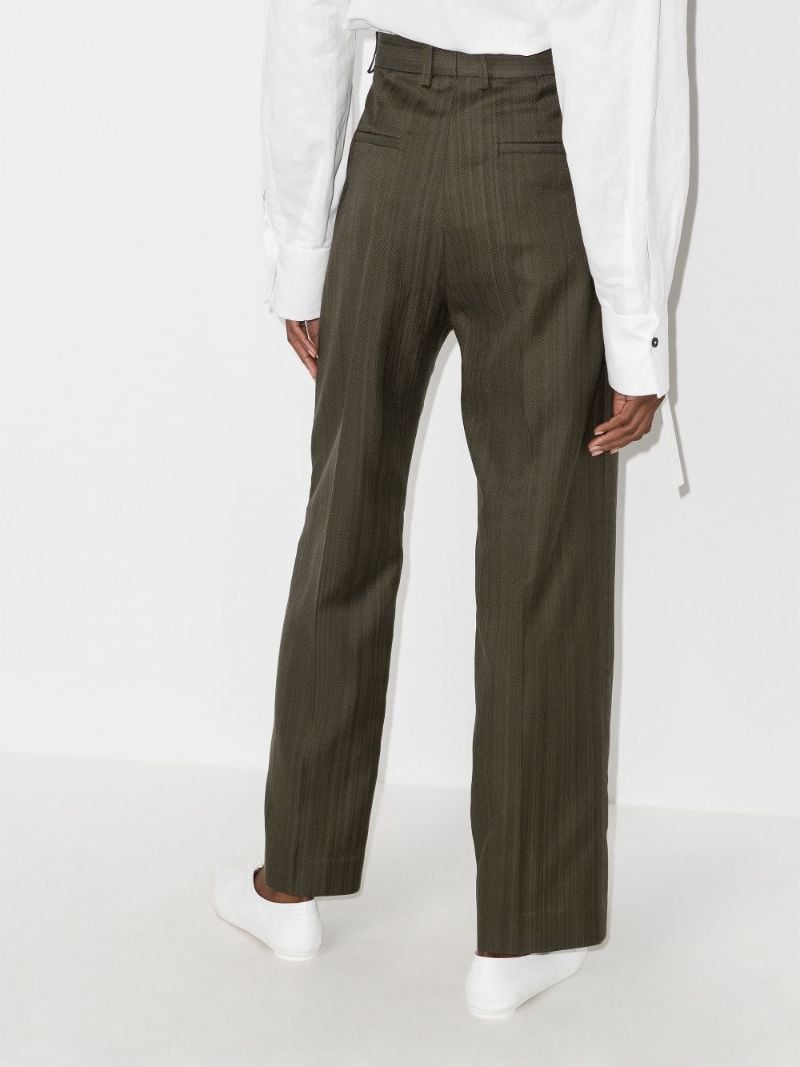 Striped Straight Leg Trousers