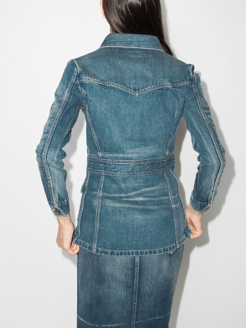 Blue Saharienne Denim Jacket