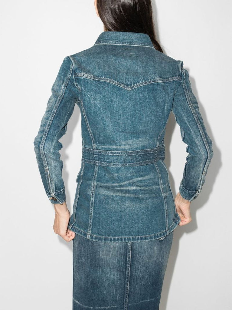 Blue Saharienne Denim Jacket