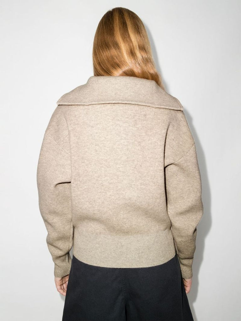 Fancy Zip Neck Sweater
