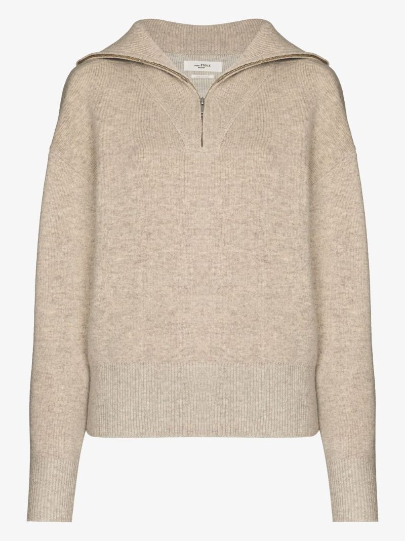 Fancy Zip Neck Sweater