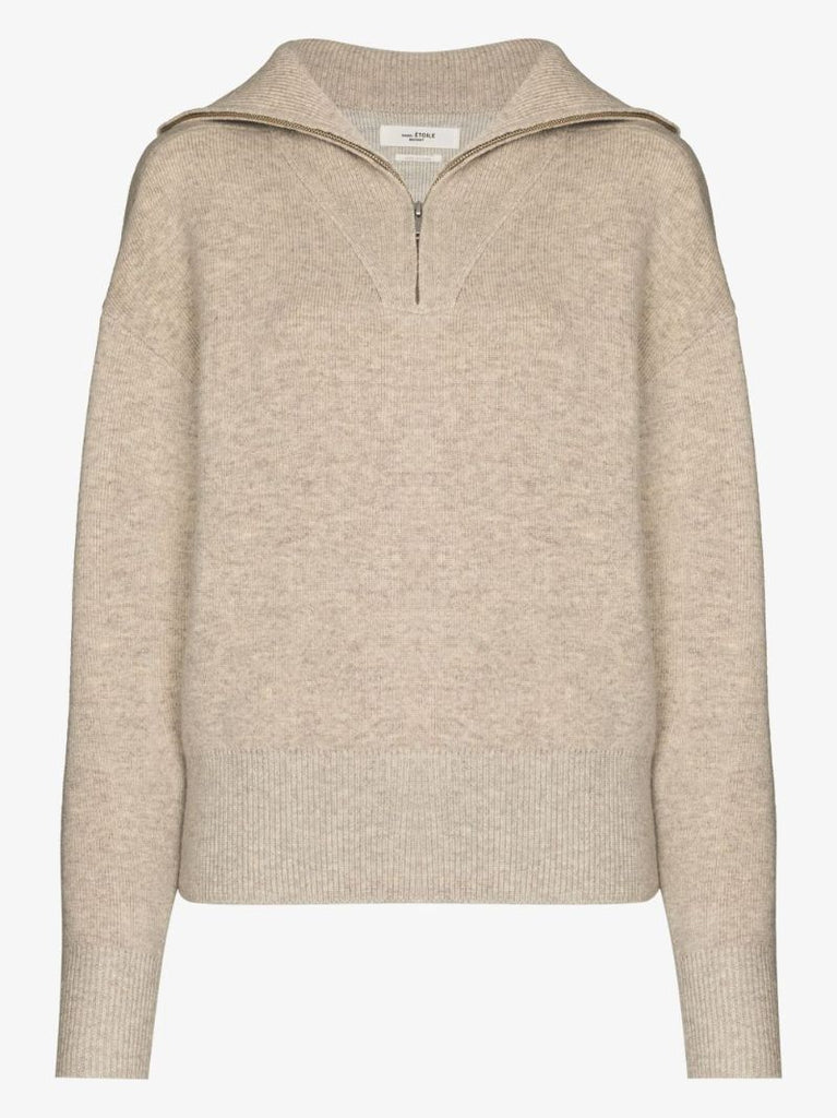 Fancy Zip Neck Sweater