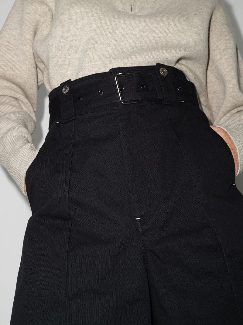 Delilaz Wide Leg Cotton Shorts