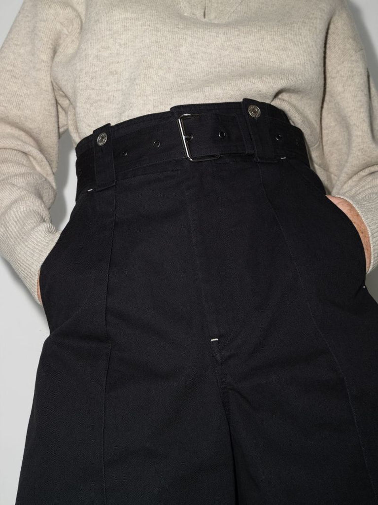 Delilaz Wide Leg Cotton Shorts