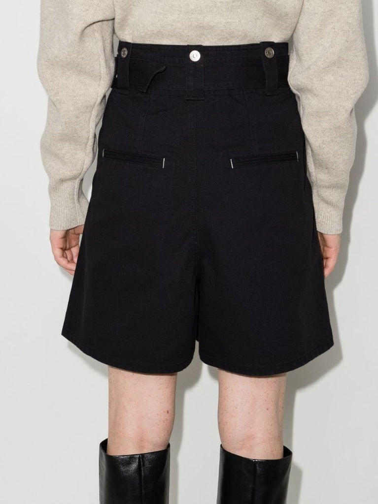 Delilaz Wide Leg Cotton Shorts
