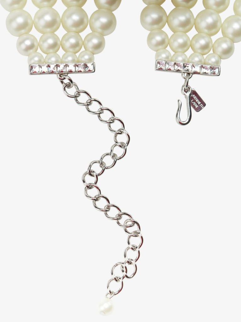 White Faux Pearl Necklace