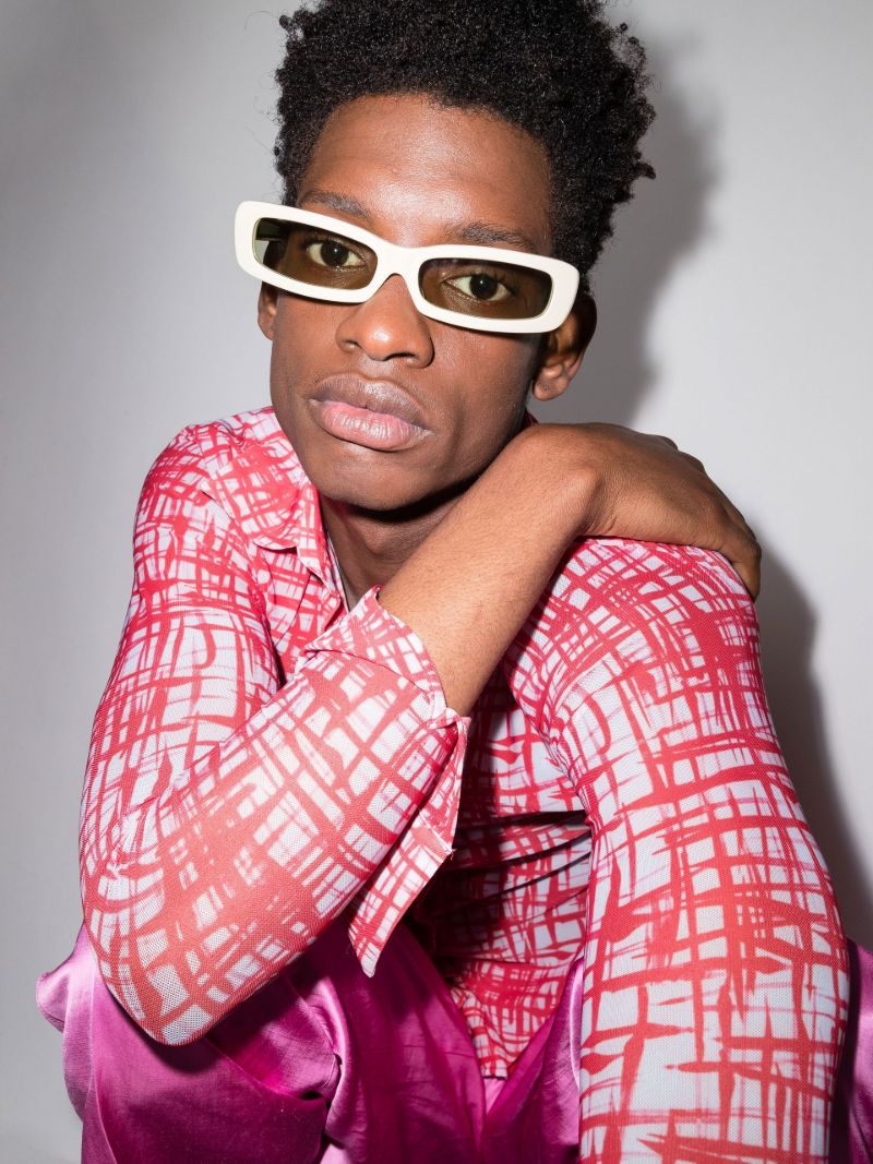 Neutral Rectangle Sunglasses