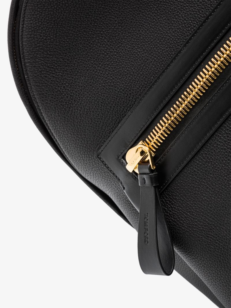 Black Buckley Leather Backpack