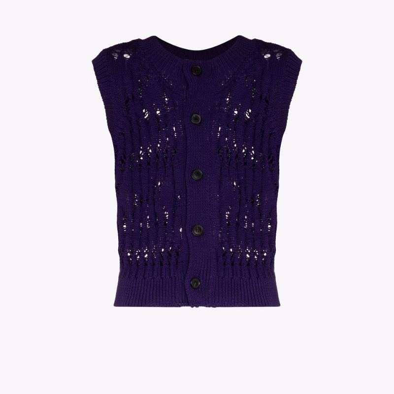 Clemens Sleeveless Cotton Cardigan