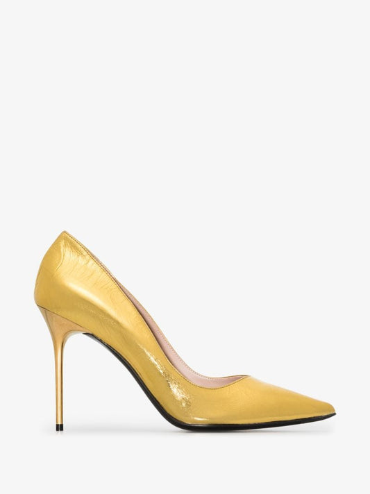 Gold Ruby 95 Leather Pumps
