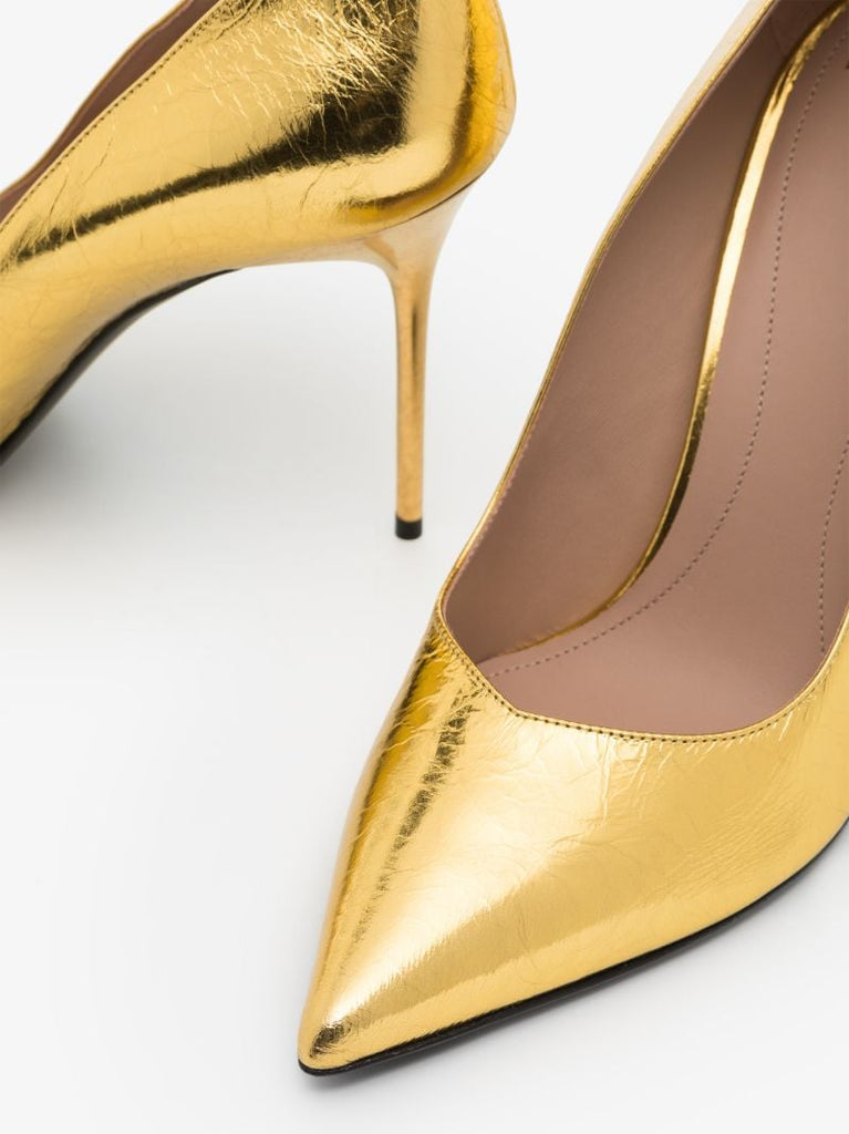 Gold Ruby 95 Leather Pumps