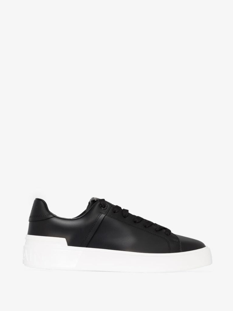 Black B-court Leather Sneakers