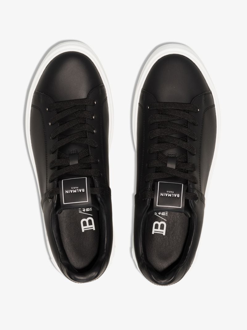 Black B-court Leather Sneakers