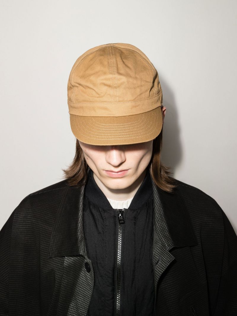 Brown Cotton Canvas Cap