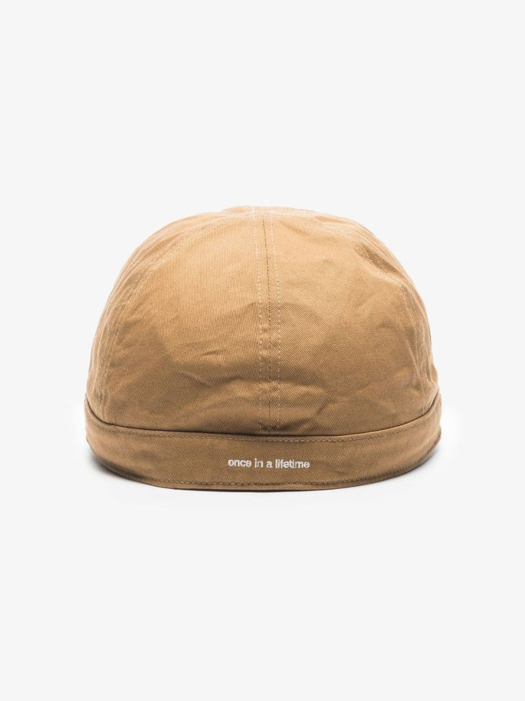 Brown Cotton Canvas Cap