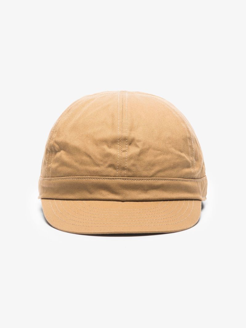 Brown Cotton Canvas Cap