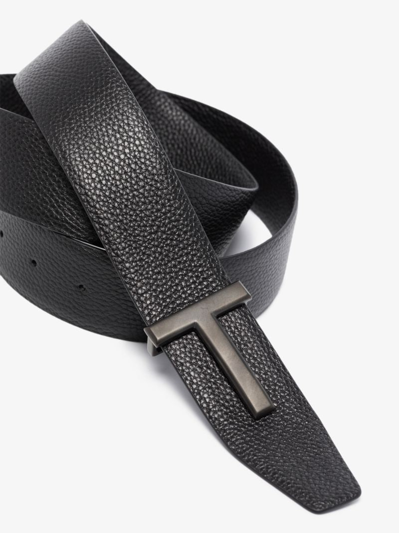 Black Reversible T Logo Belt
