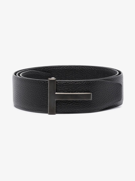 Black Reversible T Logo Belt