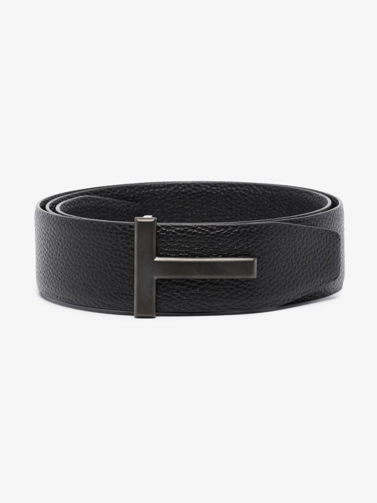 Black Reversible T Logo Belt