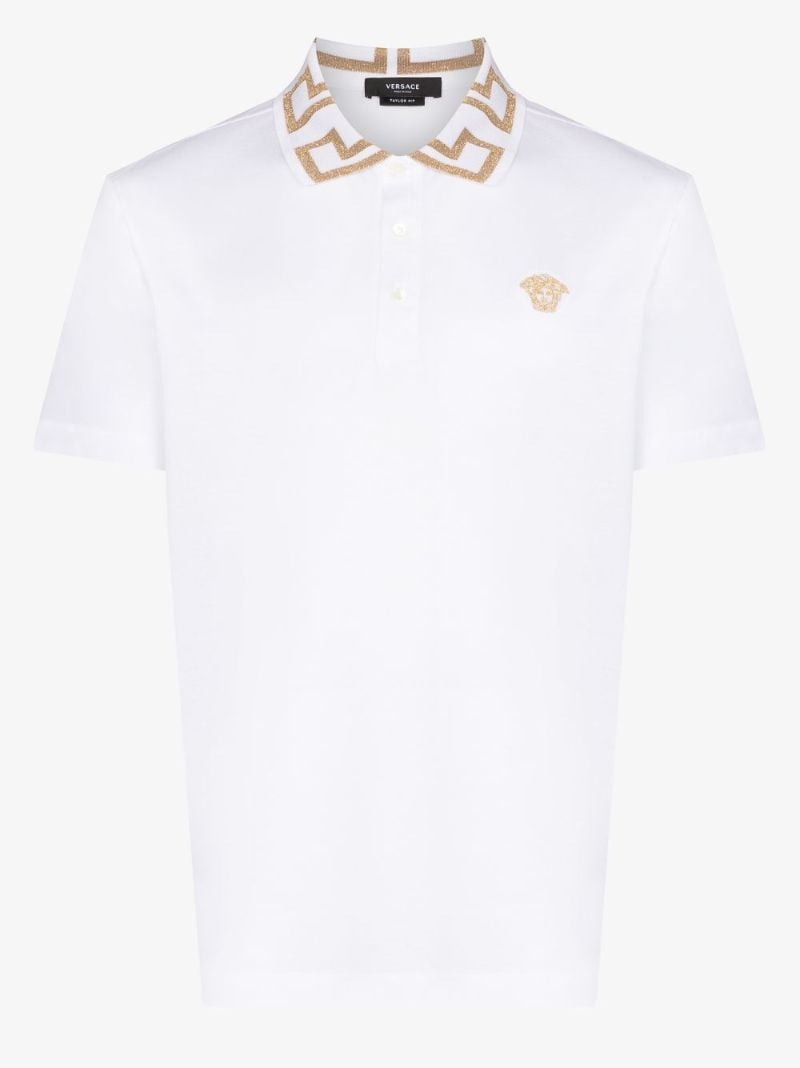Greca Key Collar Polo Shirt