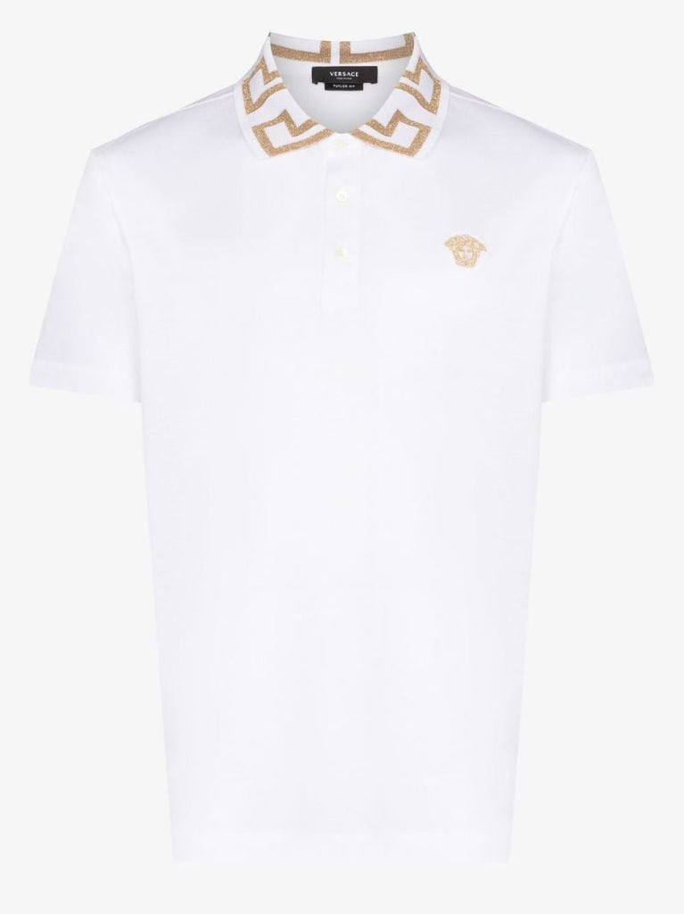 Greca Key Collar Polo Shirt