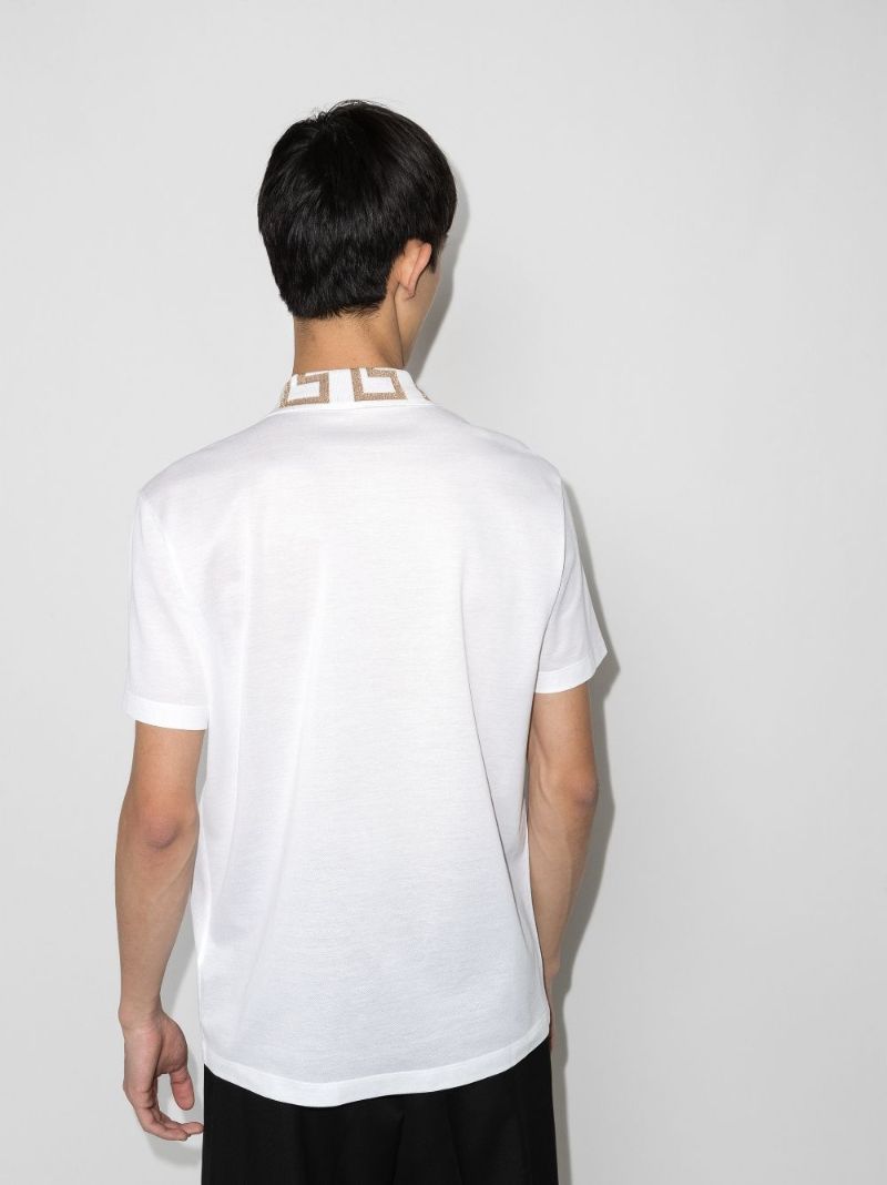 Greca Key Collar Polo Shirt