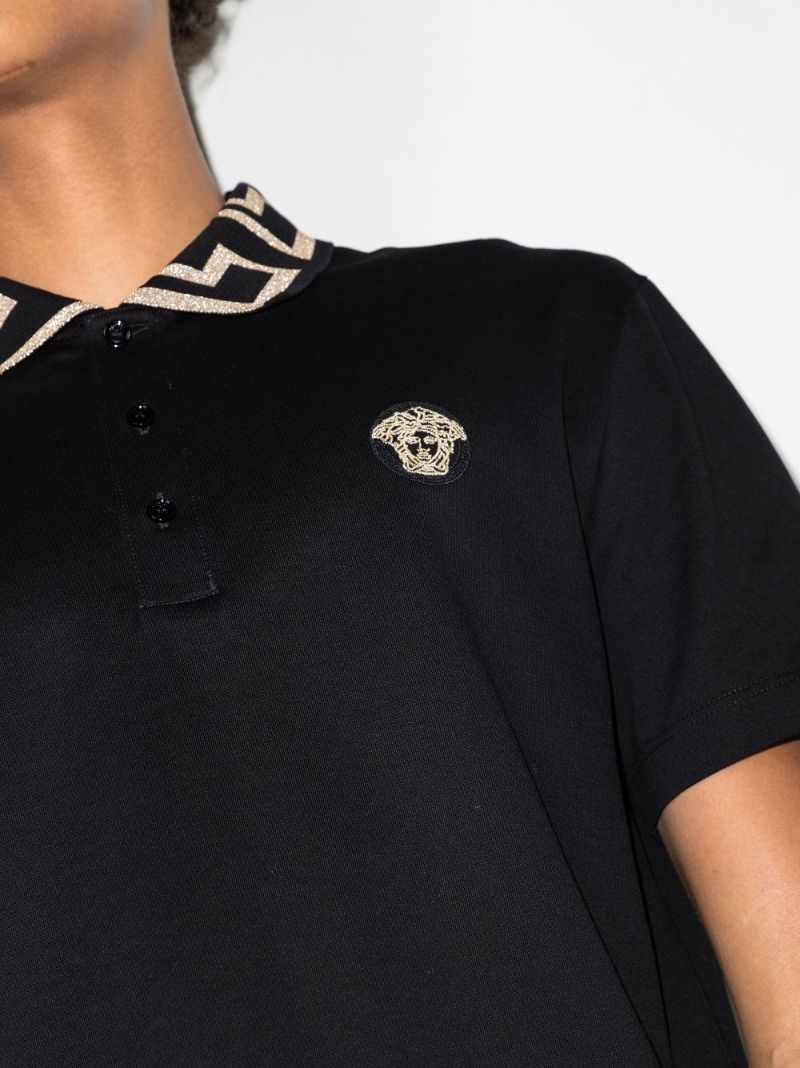 Greca Key Collar Polo Shirt