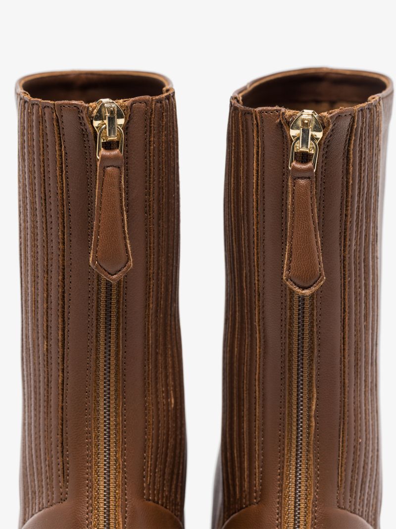 Brown Saint HonorÃ_x0083_Â© 50 Leather Ankle Boots