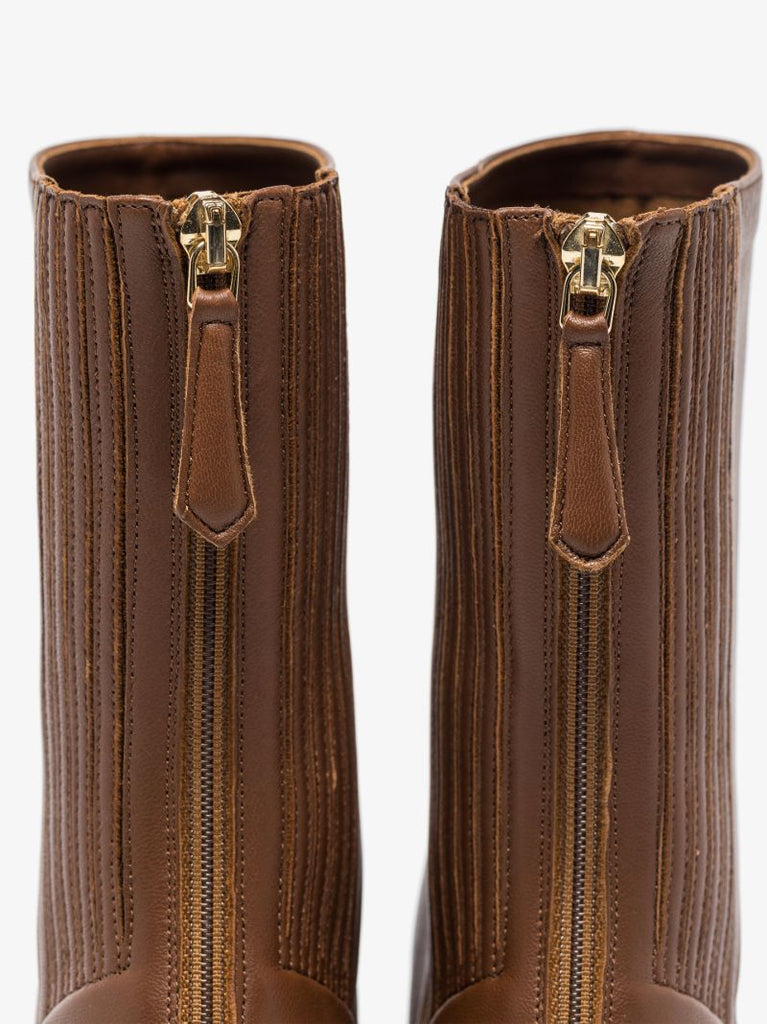 Brown Saint HonorÃ_x0083_Â© 50 Leather Ankle Boots