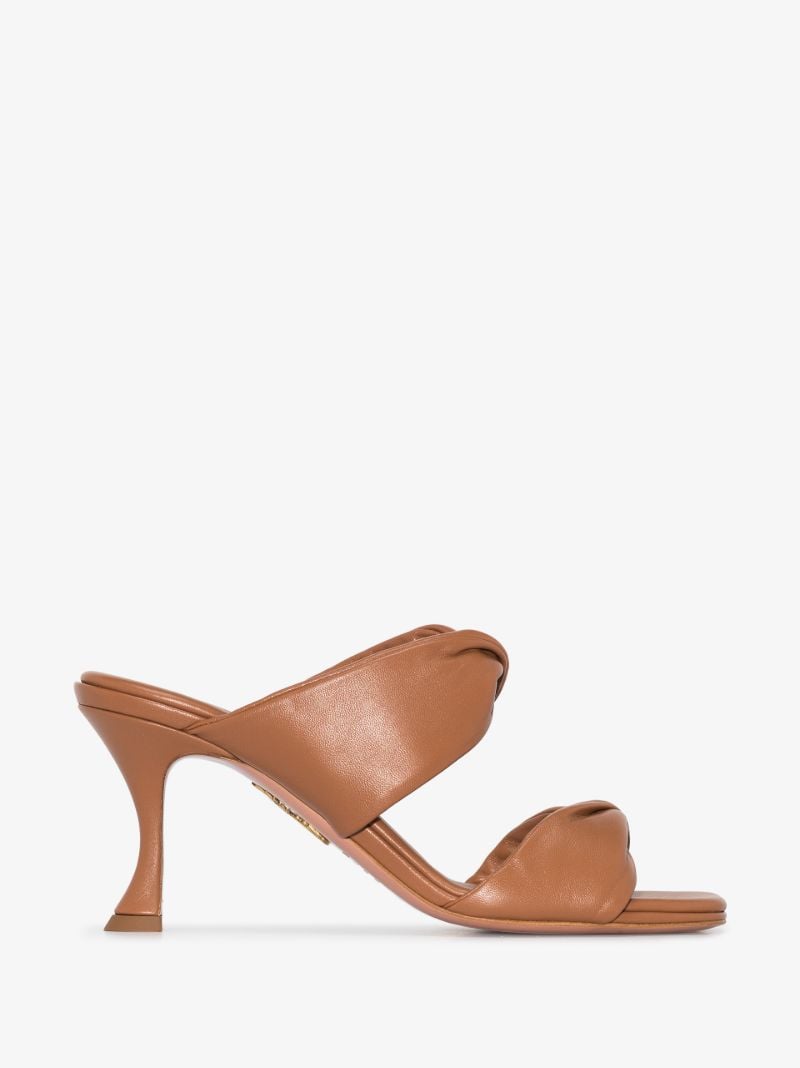 Brown Twist 75 Leather Sandals
