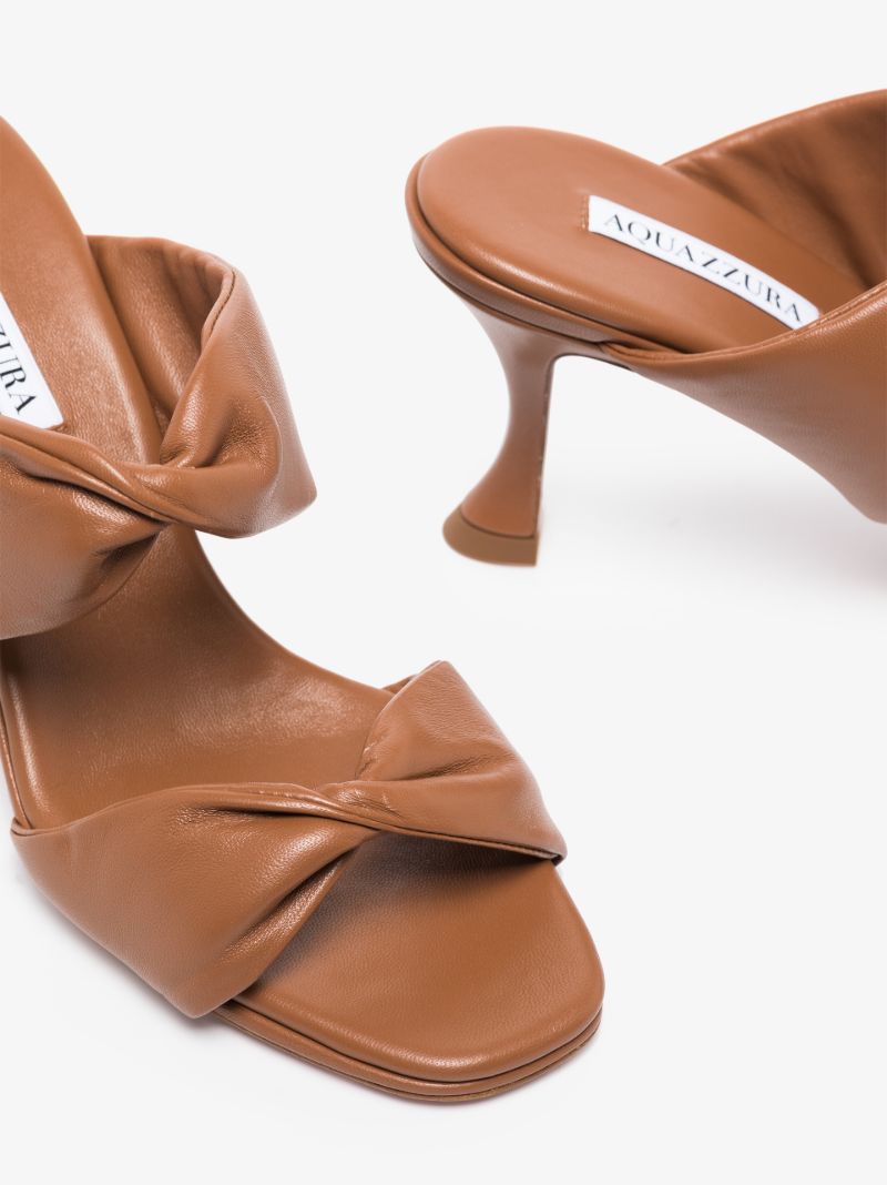 Brown Twist 75 Leather Sandals