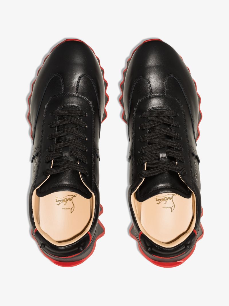 Black Loubishark Leather Sneakers