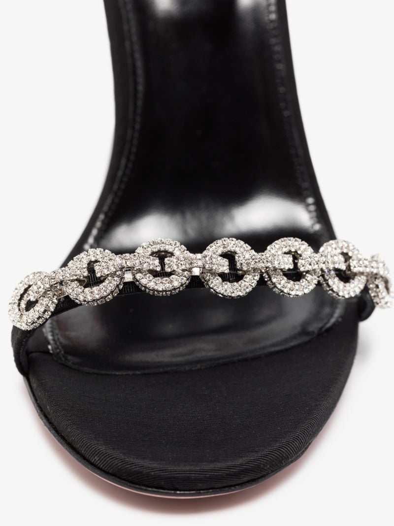 Black Love Link 105 Crystal Sandals