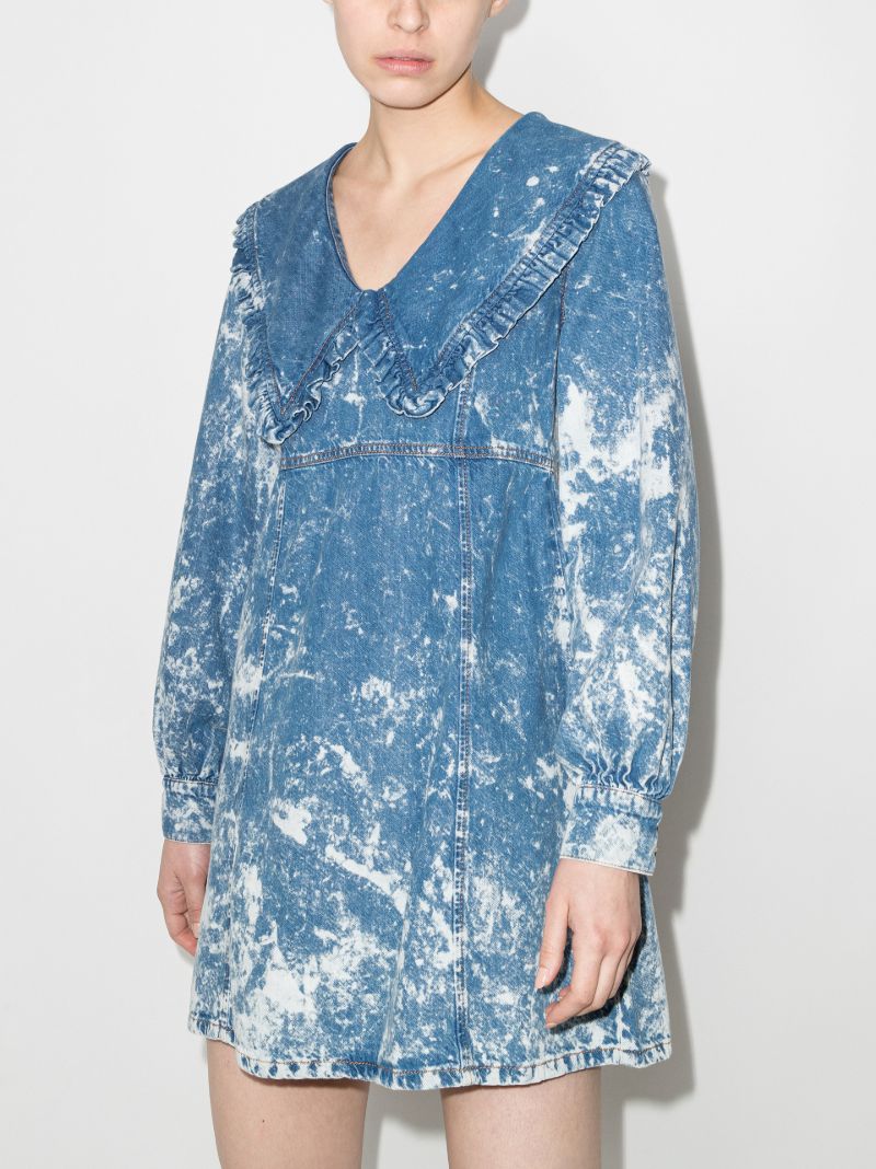 Acid Wash Denim Mini Dress