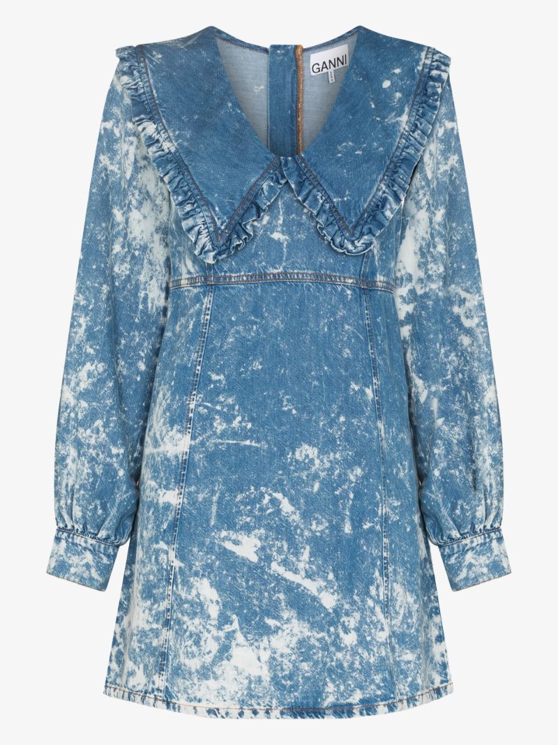 Acid Wash Denim Mini Dress