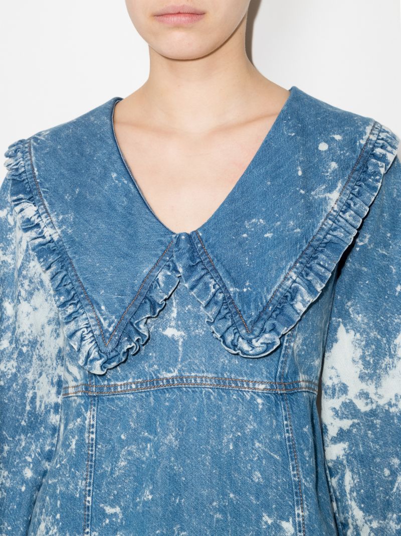 Acid Wash Denim Mini Dress