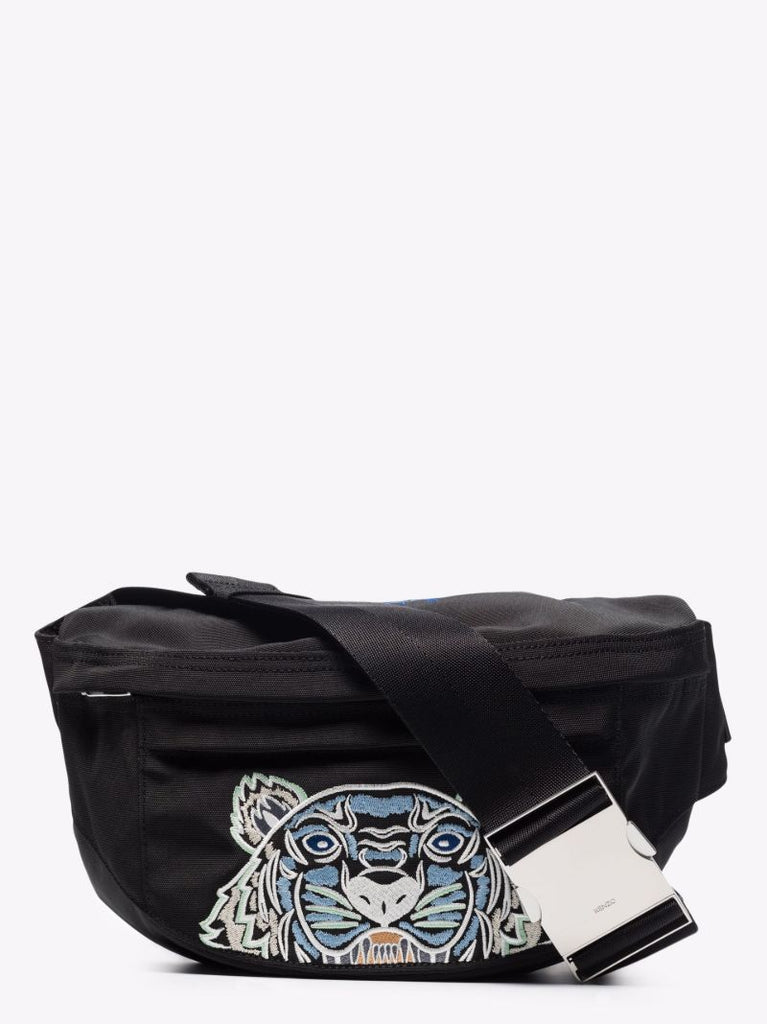 Black Tiger Logo Cross Body Bag