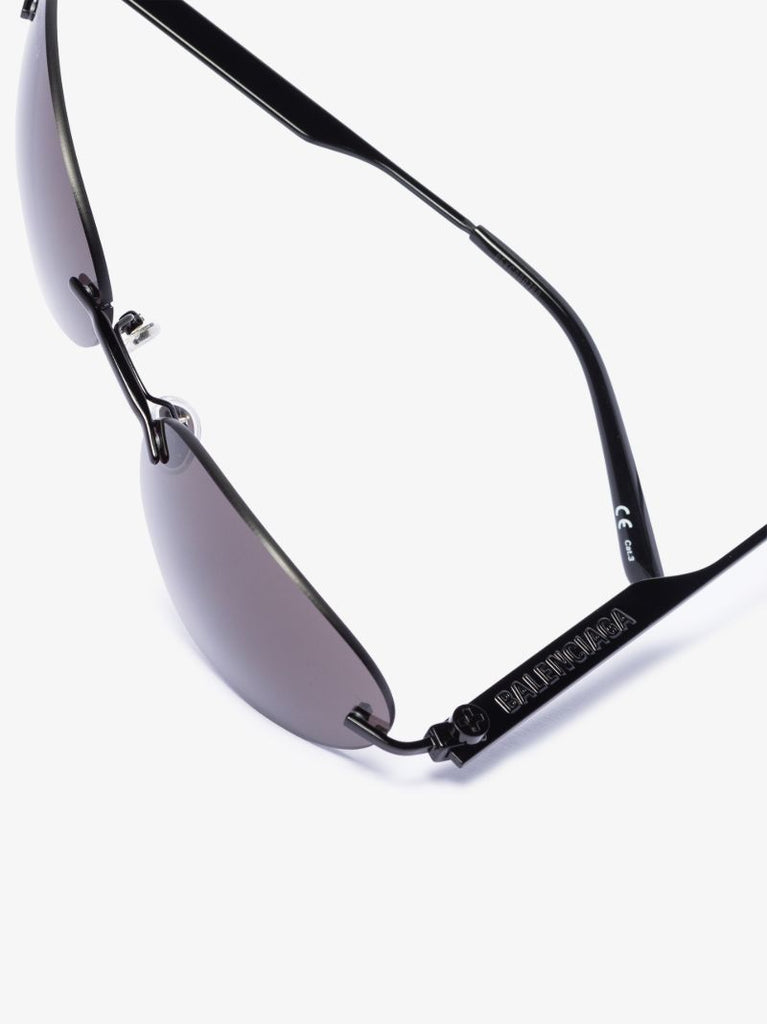 Black Oval Frame Sunglasses