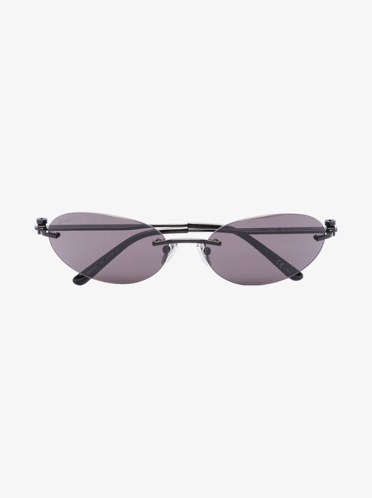 Black Oval Frame Sunglasses