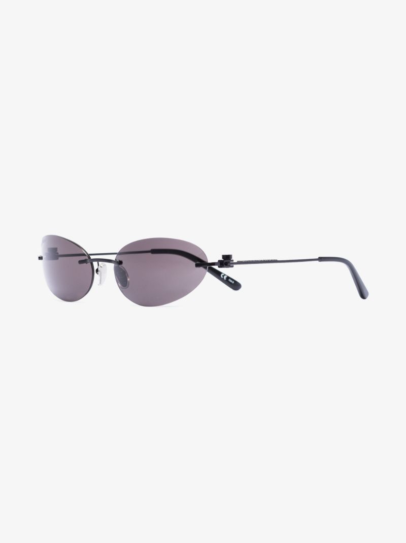 Black Oval Frame Sunglasses