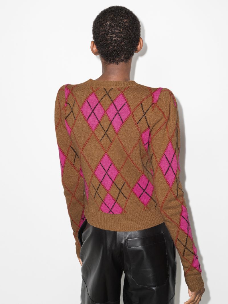 Harlequin Argyle Wool Sweater